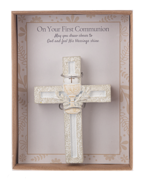 Cross in Gift Box - Baptism/First Communion