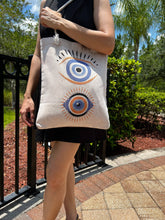 Load image into Gallery viewer, Evil Eye Tote Bag