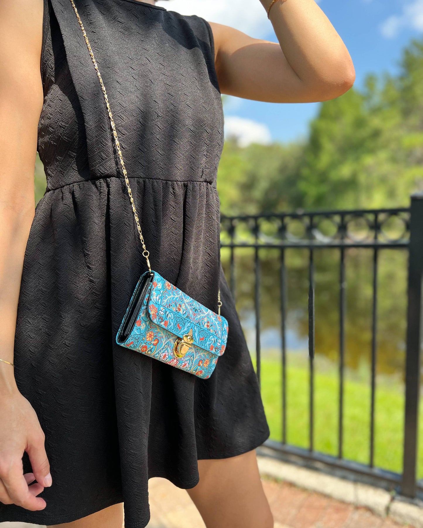 Turquoise Turkish Crossbody Bag