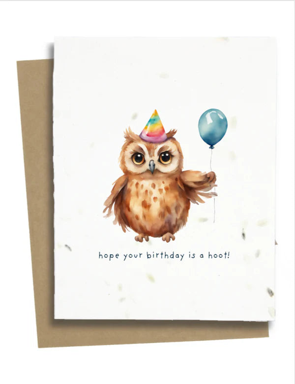 Funny Owl Birthday Card - FOBC