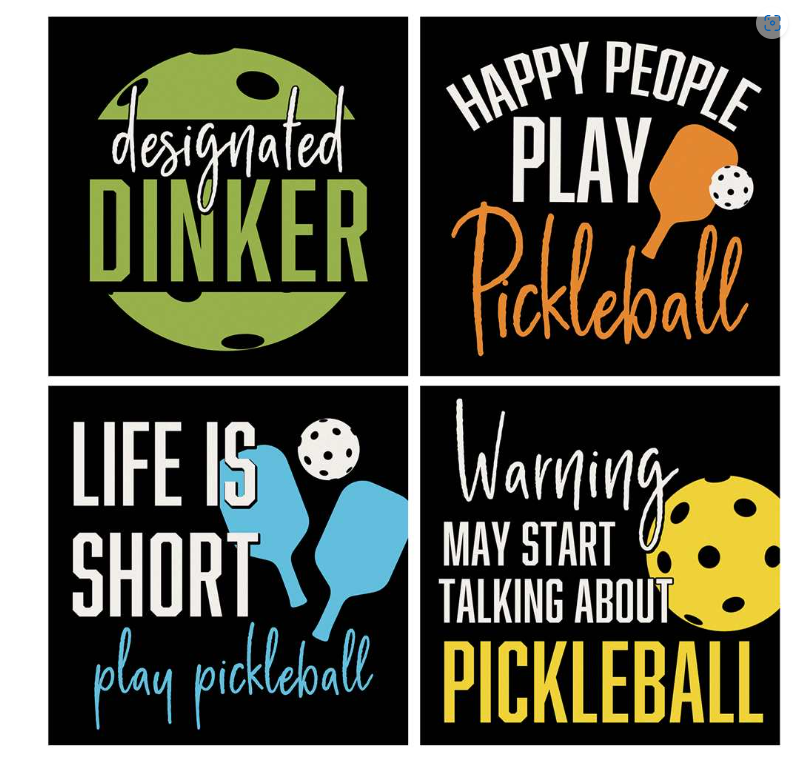 Pickleball Coasters