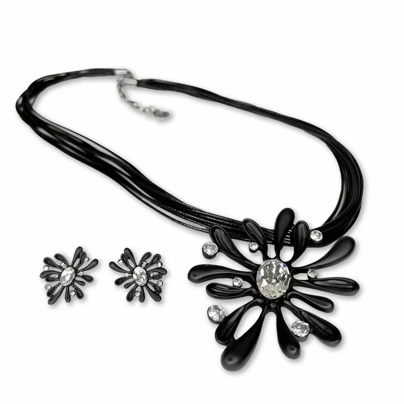 Evening Flower Necklace Set