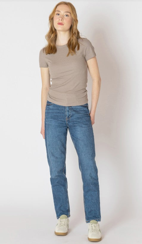 Tara Basic Ribbed Tee 2624012