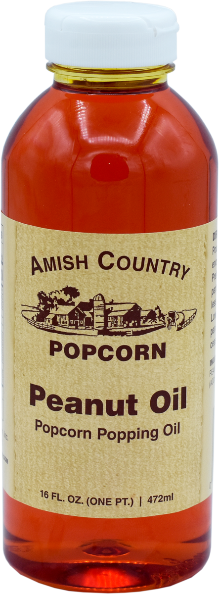Amish Country Popcorn - 16oz. Bottle of Peanut Oil