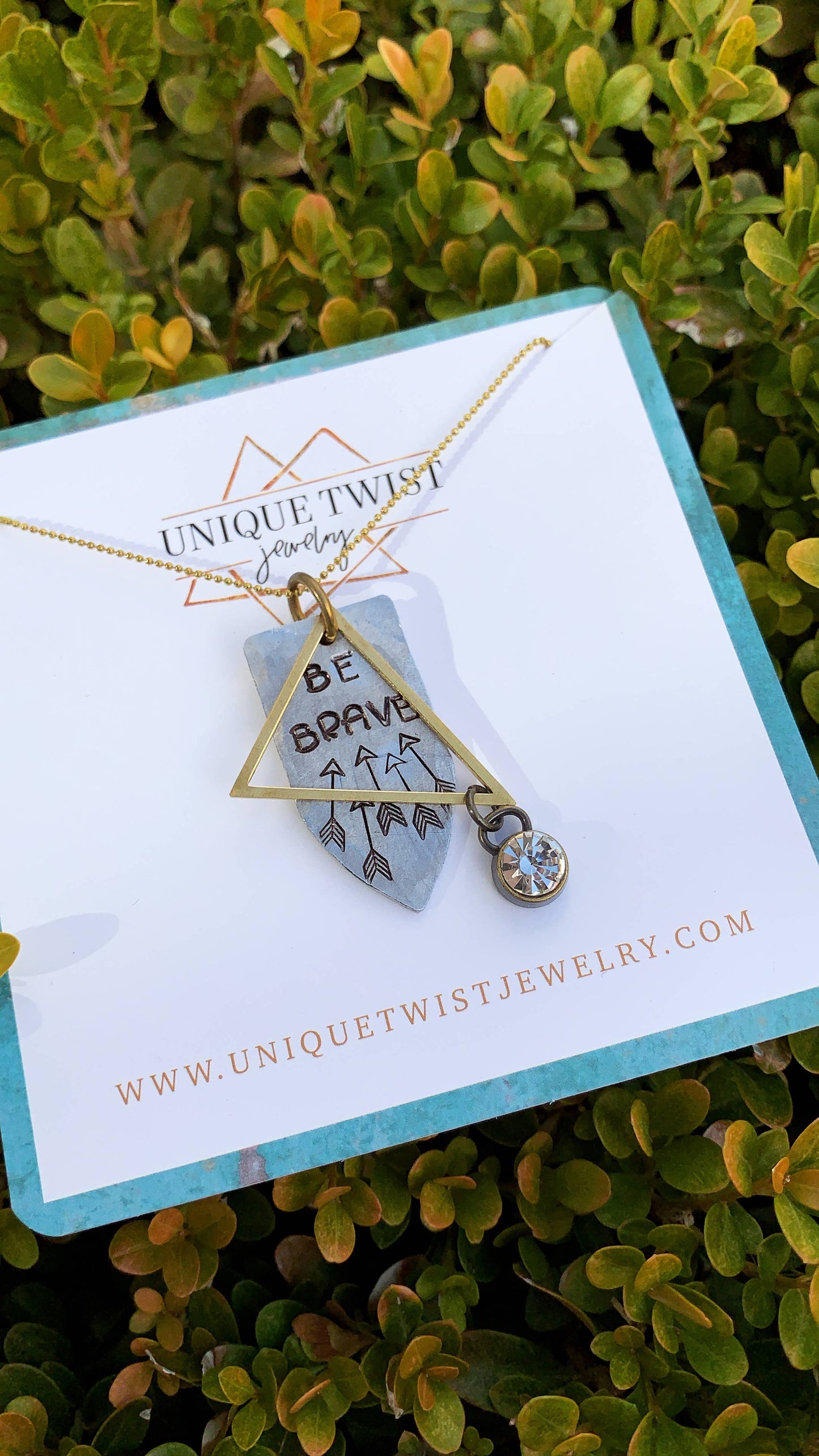 Unique Twist Jewelry - Be Brave Necklace
