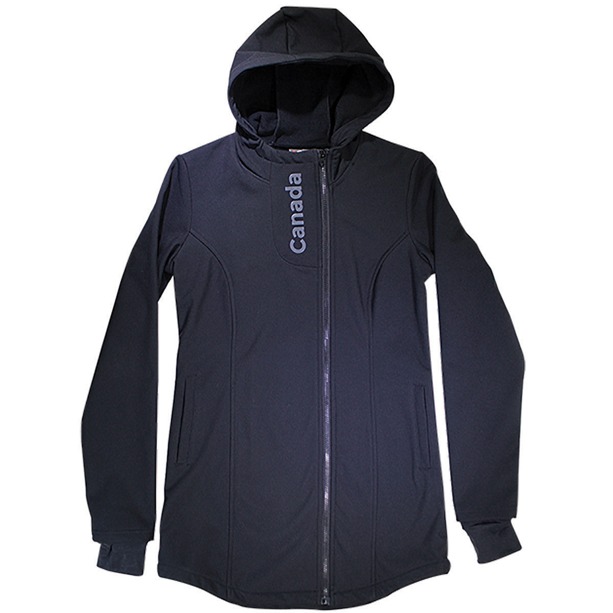 Ladies Canada Long Fitted Hooded Jacket