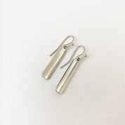 Worn Finish Metallic Earrings