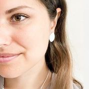 Scratched Metal Earrings