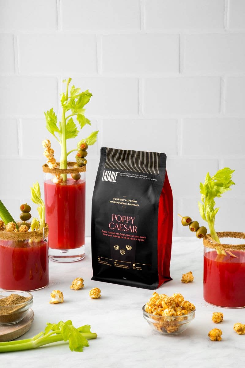 EATABLE Popcorn - Poppy Caesar (100g) Cocktail Infused Gourmet Popcorn SALE