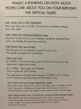 Load image into Gallery viewer, #126 - Birthday Rankings