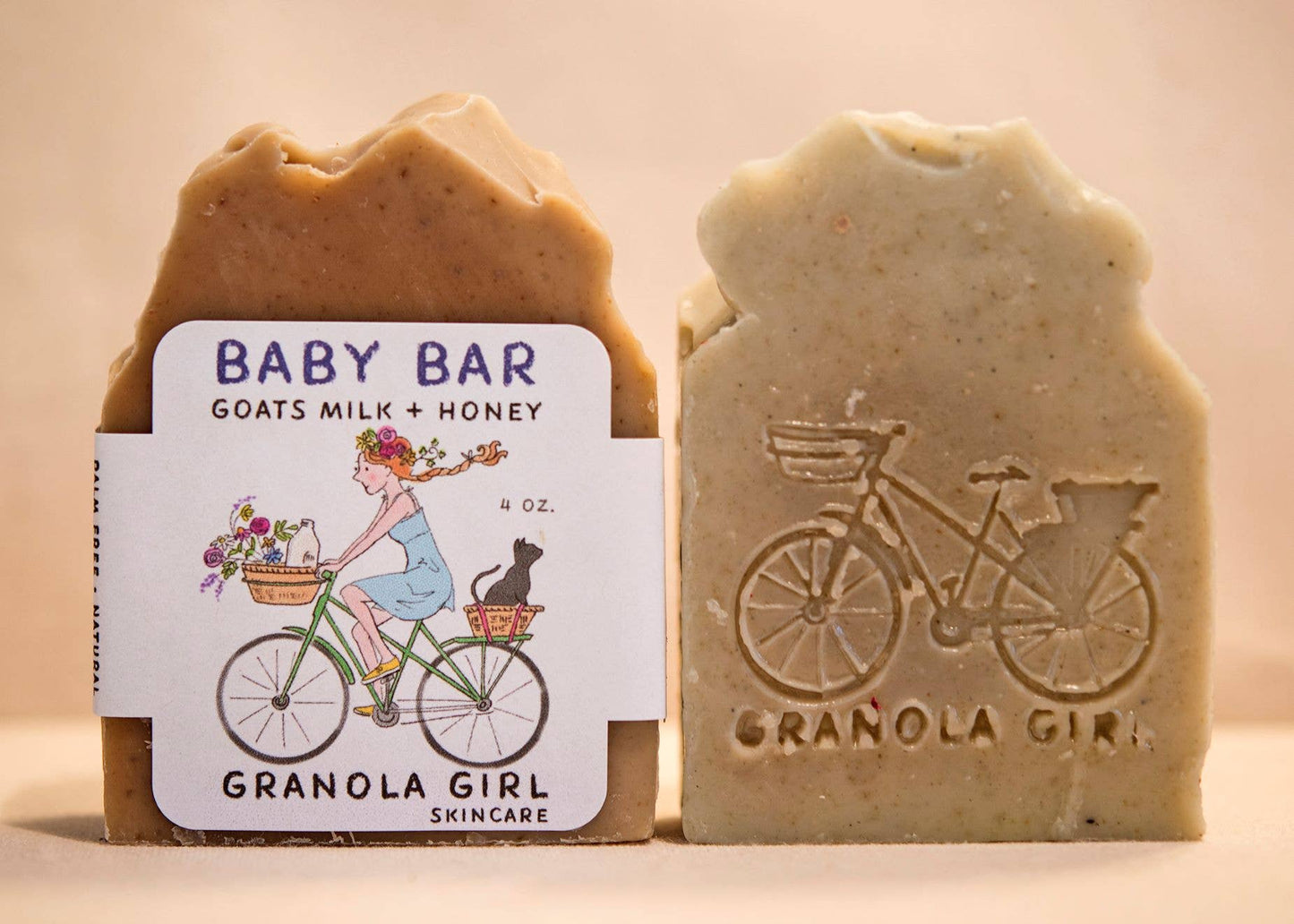 Granola Girl Skincare - Baby Bar Soap- Goats Milk, Lavender & Honey
