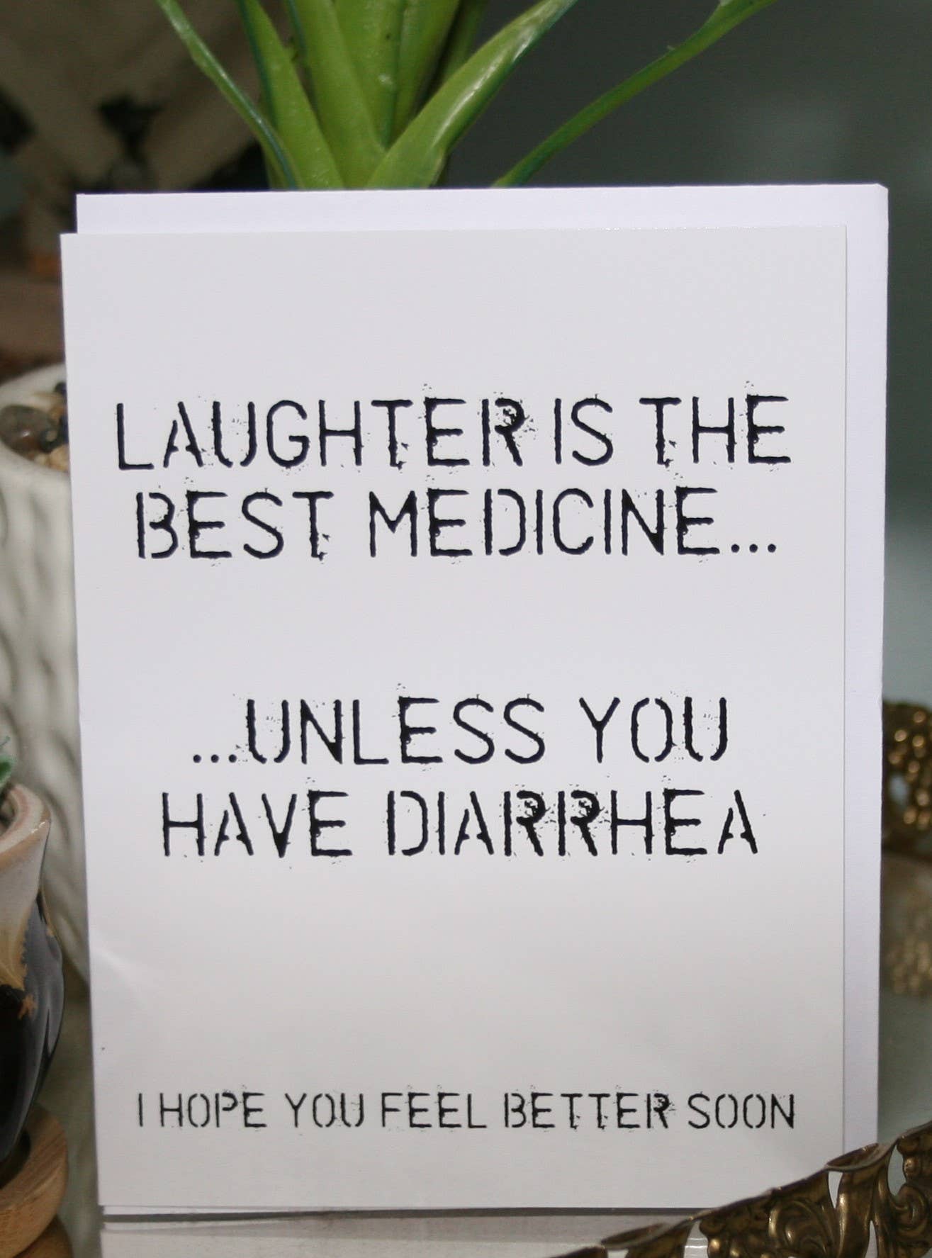 Crooked Halo - Best Medicine Greeting Card #62