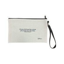 Load image into Gallery viewer, Linen Zippered Bag