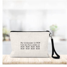 Load image into Gallery viewer, Linen Zippered Bag