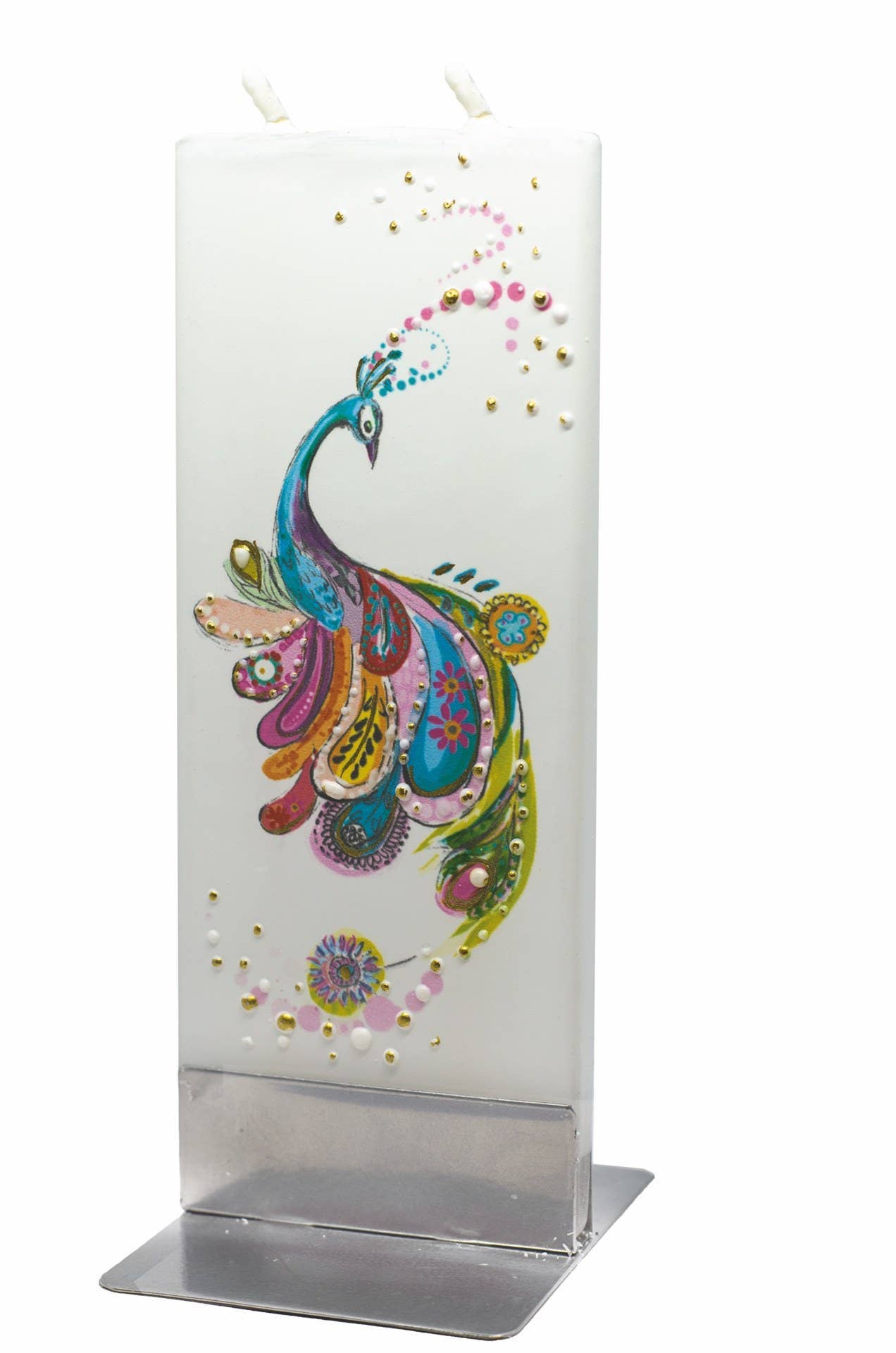 Flatyz - Flat Handmade Candle - Artsy Peacock SALE