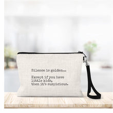 Load image into Gallery viewer, Linen Zippered Bag
