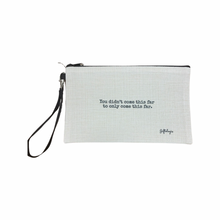 Load image into Gallery viewer, Linen Zippered Bag