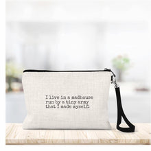 Load image into Gallery viewer, Linen Zippered Bag
