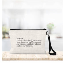 Load image into Gallery viewer, Linen Zippered Bag