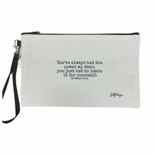 Load image into Gallery viewer, Linen Zippered Bag