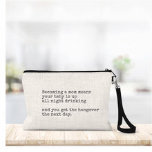 Load image into Gallery viewer, Linen Zippered Bag