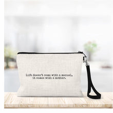 Load image into Gallery viewer, Linen Zippered Bag