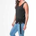 Tank Tie Hem V-Neck