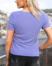 Load image into Gallery viewer, mineral washed ribbed henley SALE