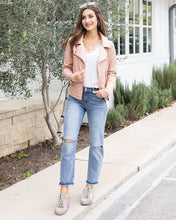 Load image into Gallery viewer, Move Free Leather Look Moto Jacket