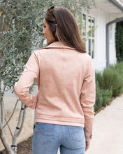 Load image into Gallery viewer, Move Free Leather Look Moto Jacket