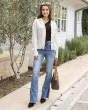 Load image into Gallery viewer, split flare denim