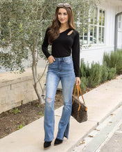 Load image into Gallery viewer, split flare denim