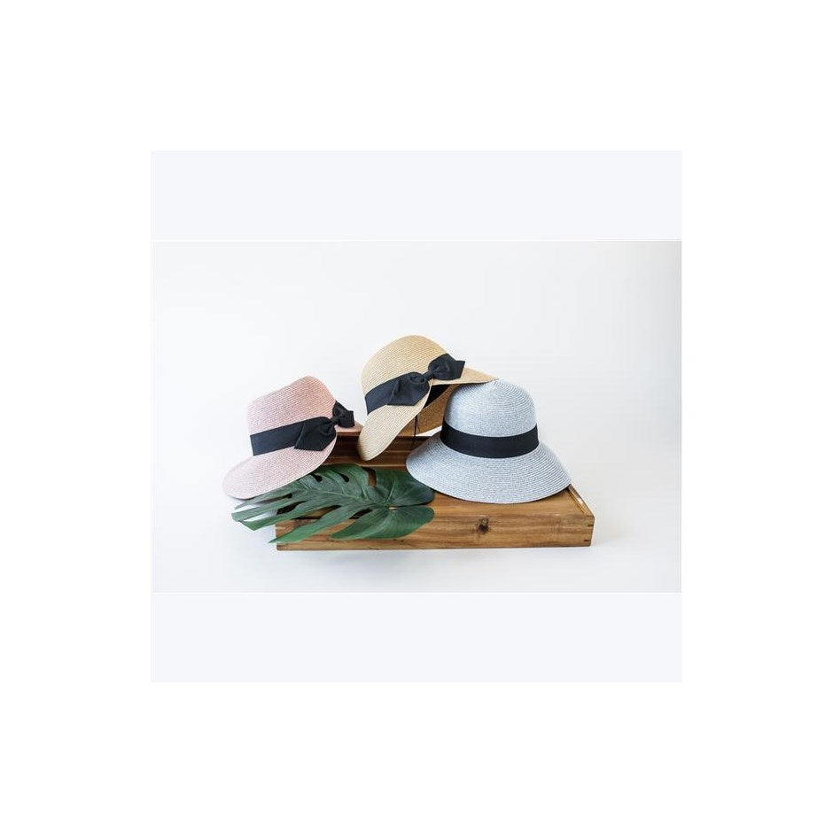 Sun Brim Hat with Back Bow