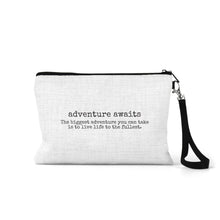 Load image into Gallery viewer, Linen Zippered Bag