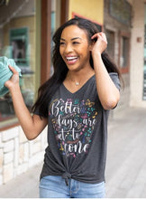 Load image into Gallery viewer, Perfect V Neck Graphic Tee