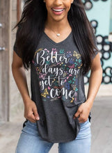 Load image into Gallery viewer, Perfect V Neck Graphic Tee