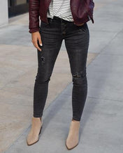 Load image into Gallery viewer, Faded Black Button Fly Repurposed Denim SALE