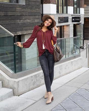 Load image into Gallery viewer, Faded Black Button Fly Repurposed Denim SALE