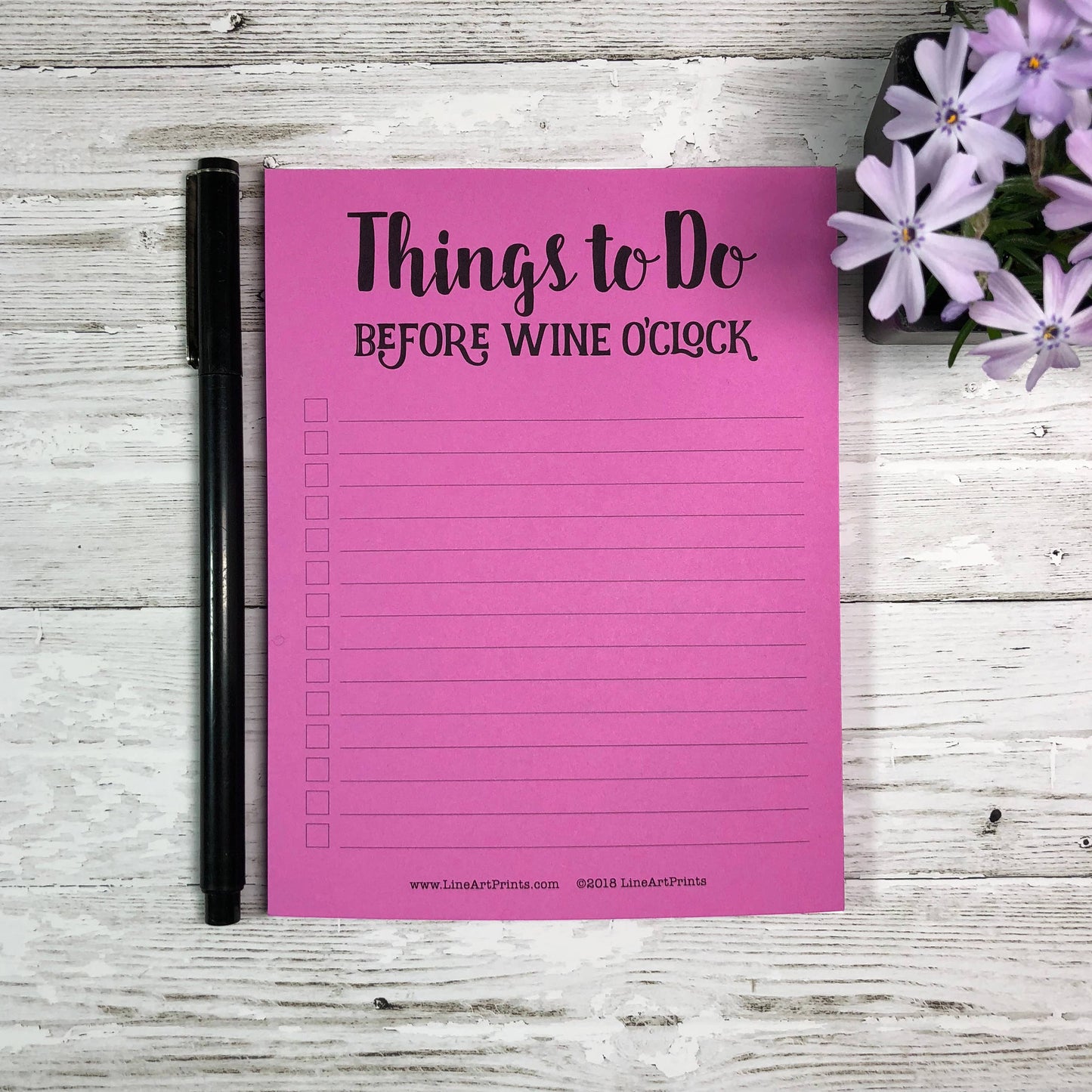 LineArt Prints™ - Things to do before Wine O'Clock