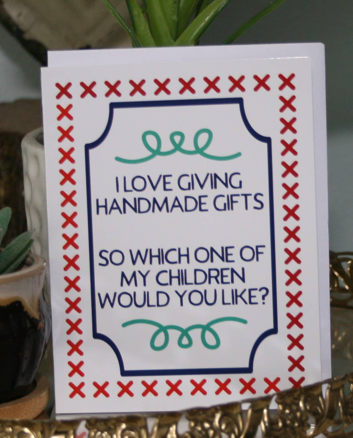 Crooked Halo - Handmade Gifts Greeting Card