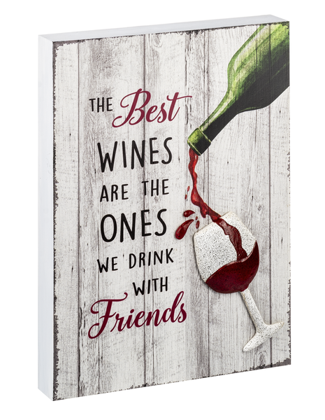 Pebble Happy Hour Wine Plaque