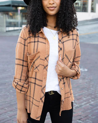 Favorite Button Up Plaid SALE