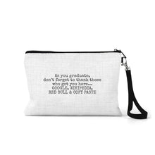Load image into Gallery viewer, Linen Zippered Bag