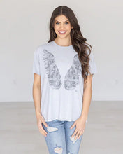 Load image into Gallery viewer, Washed & Worn Graphic Tee - Sketched Wings