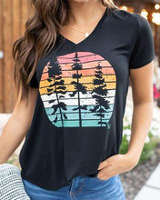 Load image into Gallery viewer, Perfect V Neck Graphic Tee