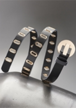 Load image into Gallery viewer, Grommet Galore Narrow Vegan Statement Belt