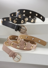 Load image into Gallery viewer, Grommet Galore Narrow Vegan Statement Belt