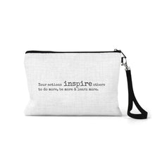 Load image into Gallery viewer, Linen Zippered Bag
