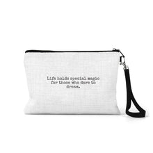 Load image into Gallery viewer, Linen Zippered Bag