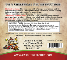 Load image into Gallery viewer, Carmie's Kitchen - Dip & Cheesecake Ball Mixes SALE